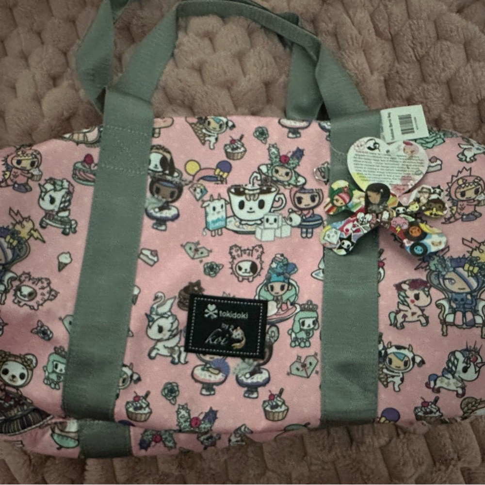 New Tokidoki x Koi Kawaii Confections Small Barrel Duffel Bag